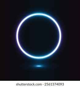 Realistic Neon Light Effect Background