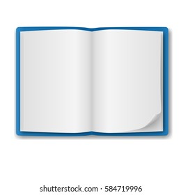 realistic notebook, exercise book , vector illustration