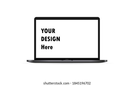 Realistisches Notizbuch-Symbol. Laptop. Vektorgrafik einzeln auf weißem Hintergrund. EPS10