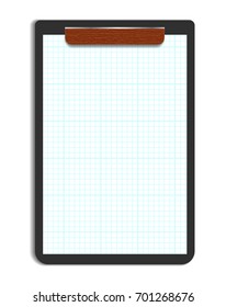 Realistic notebook isolated on white background vector. Display Mock up for corporate identity and promotion objects.