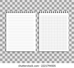 Realistic notebook memo notepad template design. vector illustration. EPS 10.