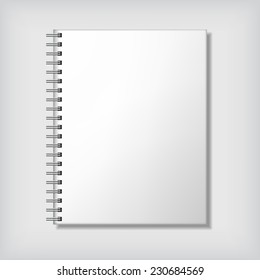 Realistic Notebook Mock Up