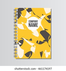 Realistic notebook mock up