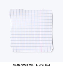 Realistic notebook mock up. Vector illustration. 