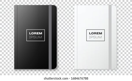 Realistic notebook mock up for your image