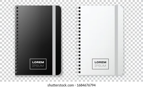 Realistic notebook mock up for your image