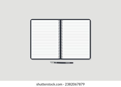 realistisches Notebook-Modell, eps10