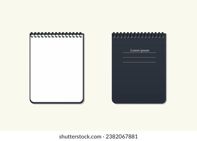 realistisches Notebook-Modell, eps10