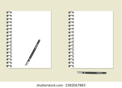 realistisches Notebook-Modell, eps10