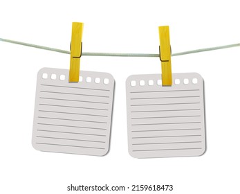 Realistic notebook or notepad with binder isolated on transparent background. eps 10