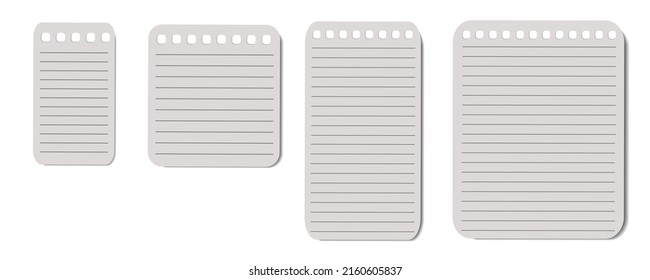 Realistisches Notebook oder Notebook mit Bindemittel einzeln auf transparentem Hintergrund. Notizblock oder Vorlagen für Tagebuchseiten. Vektorgrafik