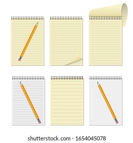 Ilustración de diseño vectorial de portátiles realista aislada en fondo blanco