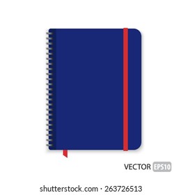 Realistic notepad vector.