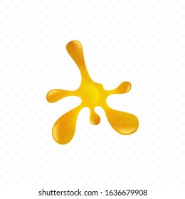 Realistic oil or honey vector drop