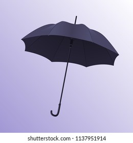 Realistic open umbrella with shadow. Vector illustration