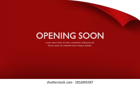 Realistic Opening Soon Background Vector