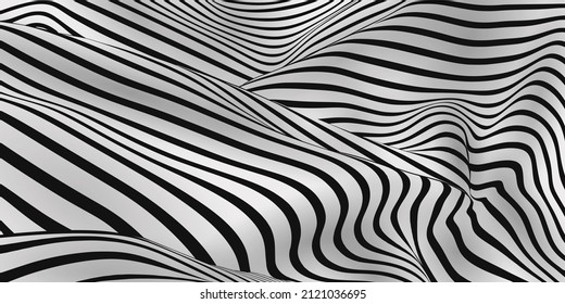 Realistic optical illusion background design