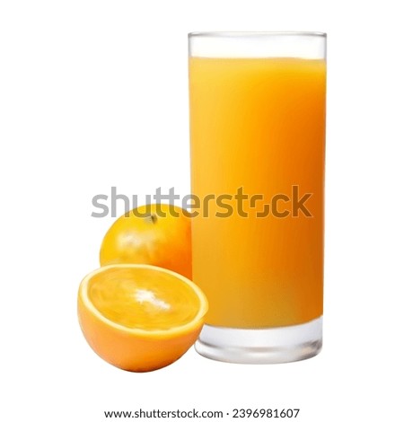 Realistic orange juce cup. 3d orange juice cup