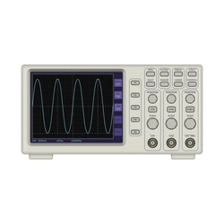 Realistic oscilloscope isolated on white background. Vector illustration.