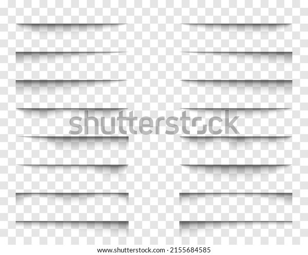 Realistic overlay transparent shadow\
effects. Vector\
illustration