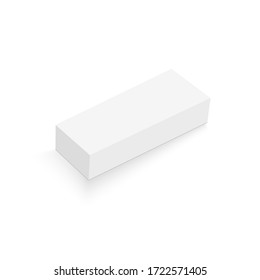 Realistic package box mock up. Vector.