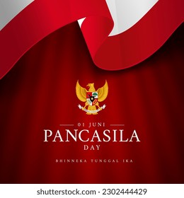 Realistic pancasila day illustration Background 