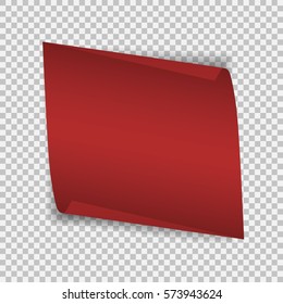 realistic, paper banner. Vector illustration.