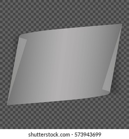 realistic, paper banner. Vector illustration.