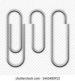 Office paper clip (paperclip) or email attachment line art icon for apps  and websites Stock Vector
