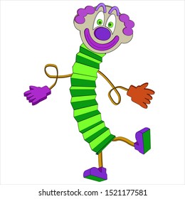 
Realistic paper clown, humor, funny clown, vector clown