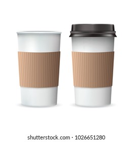 Realistic Paper Coffee Cups
