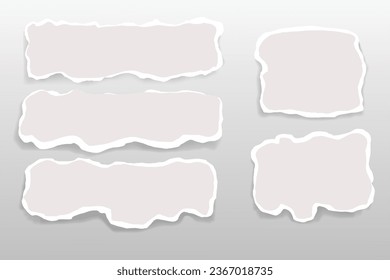 REALISTIC PAPER CRACKED VECTOR EPS 10
