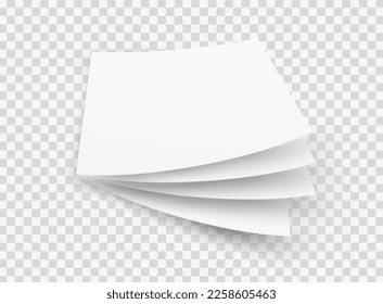 Realistic Paper empty.Blank paper sheet .Album empty.Vector Illustration

