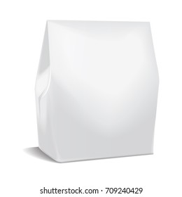 Realistic paper package, take away food box mock up, gift template container.Blank white 3d model cardboard for your design