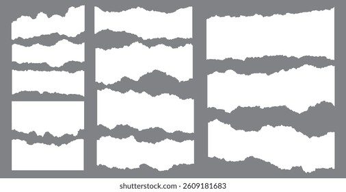 Realistic paper rips texture background