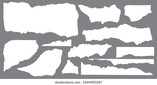 Realistic paper rips texture background