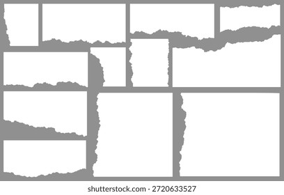 Realistic paper rips texture background