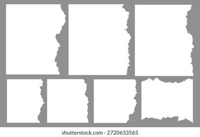 Realistic paper rips texture background