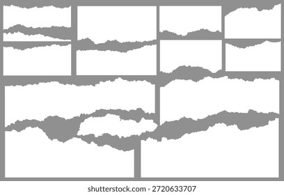Realistic paper rips texture background
