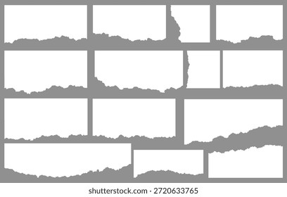 Realistic paper rips texture background
