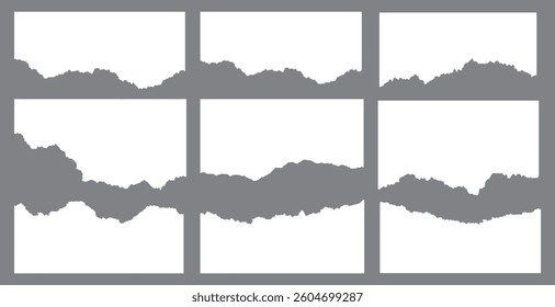 Realistic paper rips texture design