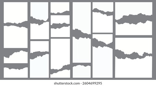 Realistic paper rips texture design