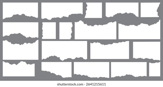 Realistic paper rips texture design Background