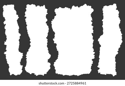 Realistisches Papier reißt Textur-Design