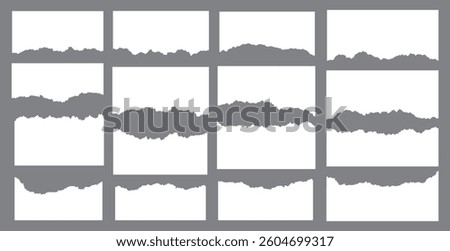 Realistic paper rips texture design