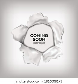 Realistic Paper Torn Effect Background