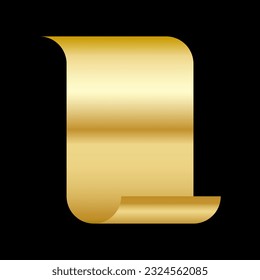 Realistic Papyrus scroll mockup, parchment paper with old texture, vector banner isolated on white background. Vintage roll with wooden handles for map, oll, old, bible, medieval letter.