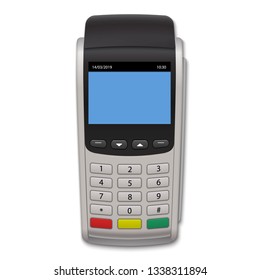 Realistic Payment Terminal. POS machine