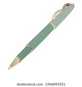 Realistic Pen Vector illustration. Template For Mockup Branding Stationery and Corporate Identity.