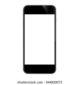 realistic phone isolated on white vector design